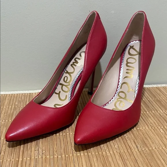 Sam Edelman Bold Red Heels size 6.5 - Picture 1 of 15